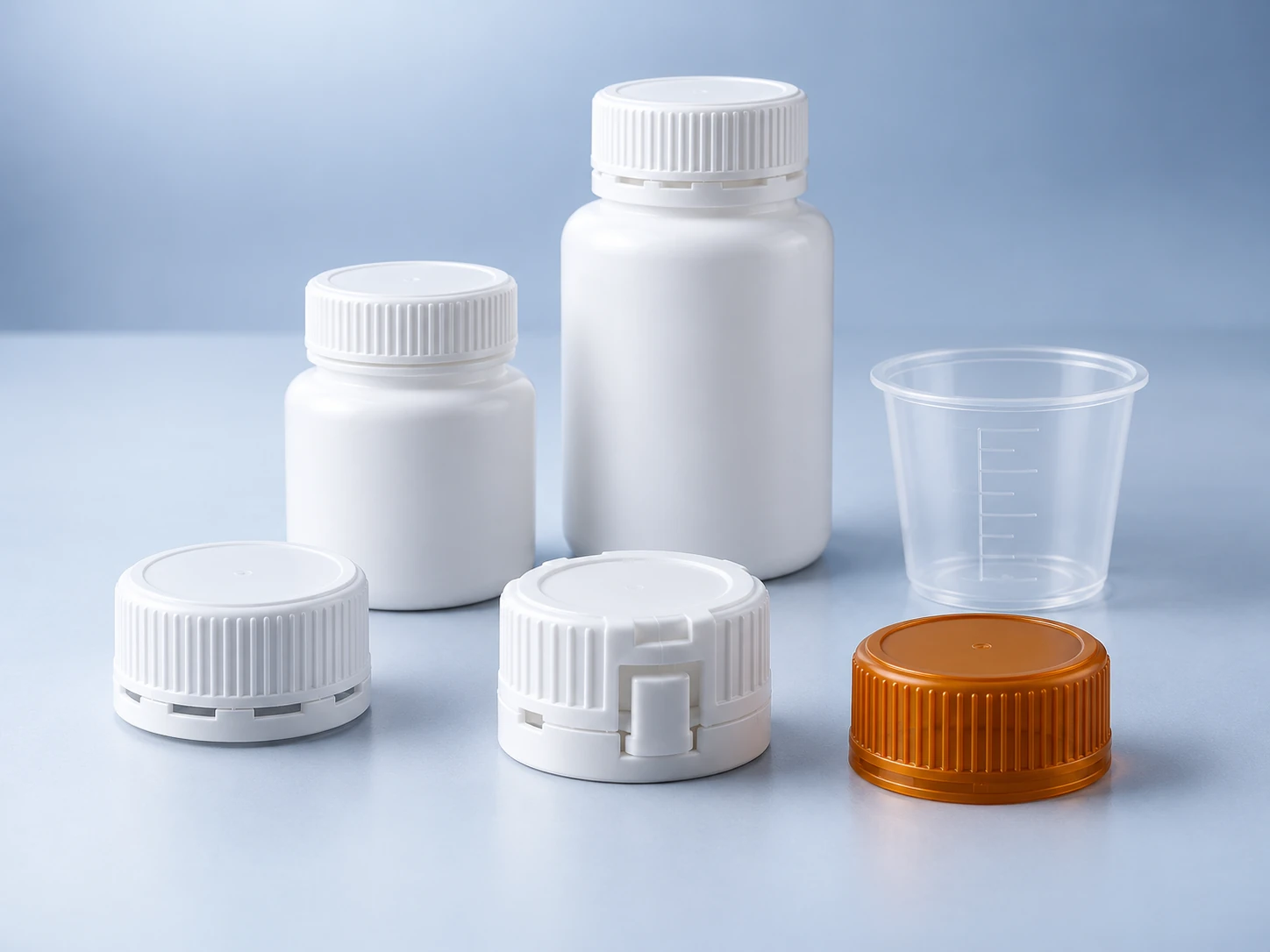Pharmaceutical closures and containers